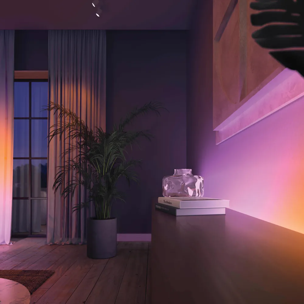 Philips Hue White and Color Ambiance Tira LED Gradient blanco RGBW 20W 1800lm 33996500