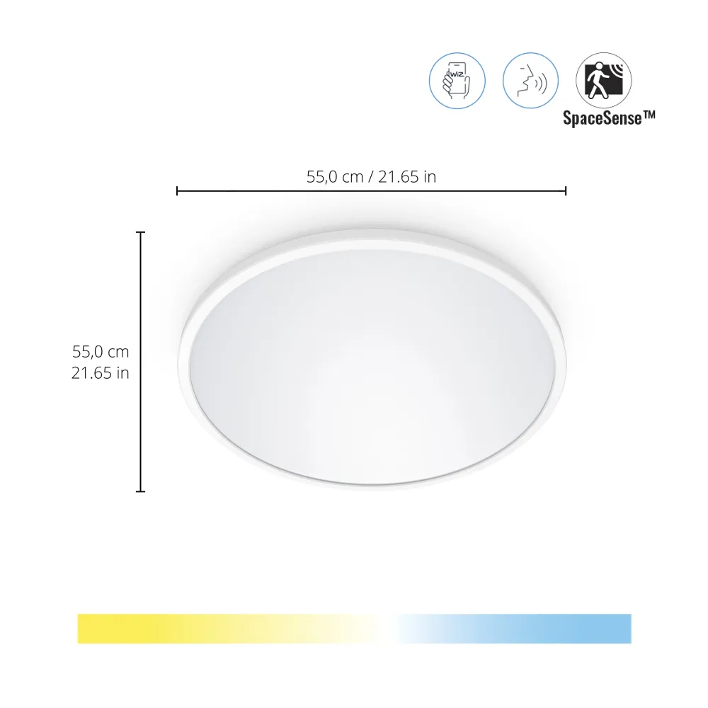 WiZ White Ambiance Plafón SuperSlim 32W 3800lm 55497900 Philips