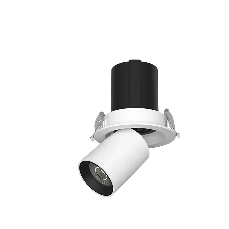 Place en retrait blanc | LED DELUXE | Ø 76 mm extensible