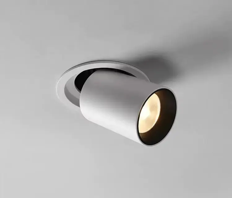 Place en retrait blanc | LED DELUXE | Ø 76 mm extensible