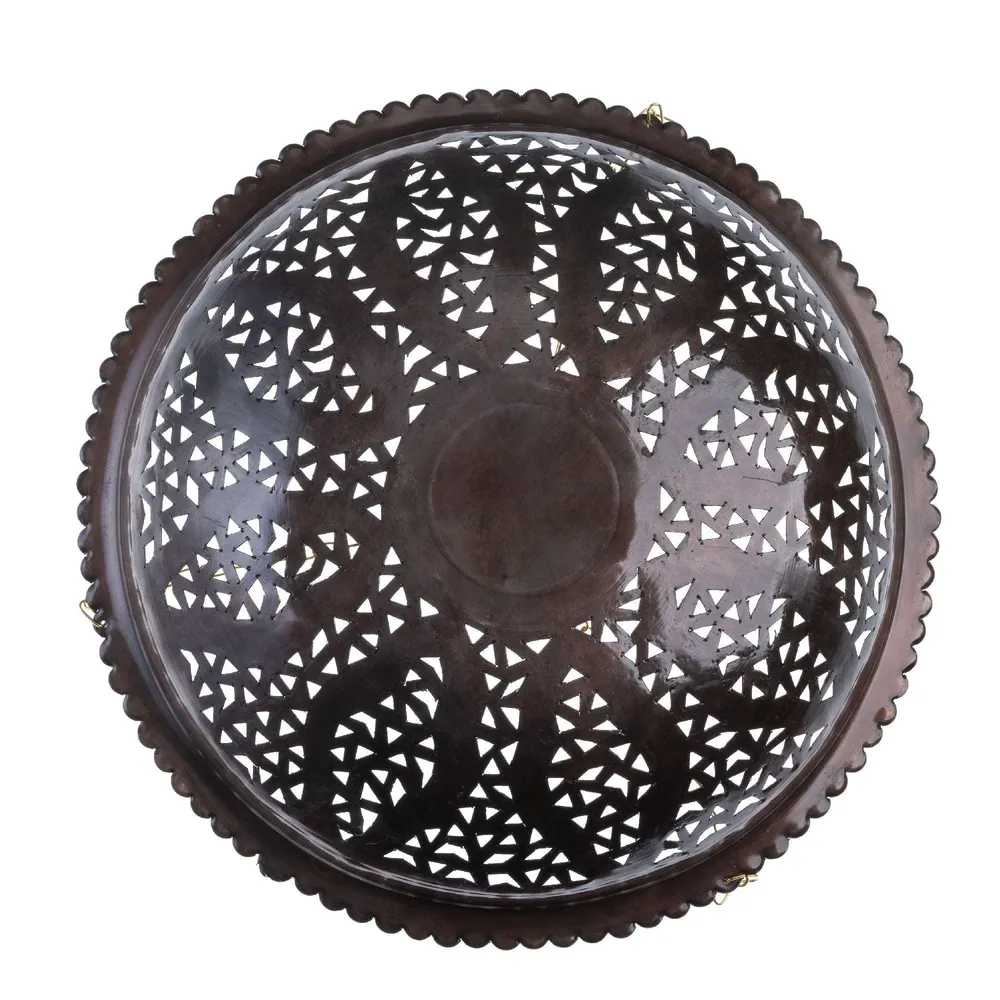 Plafonnier arabe en fer forgé ajouré 40cm