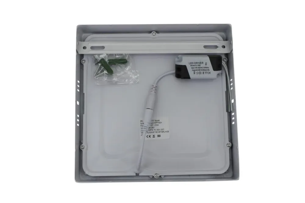 Plafonnier carreé LED 18W 205 x 205 mm