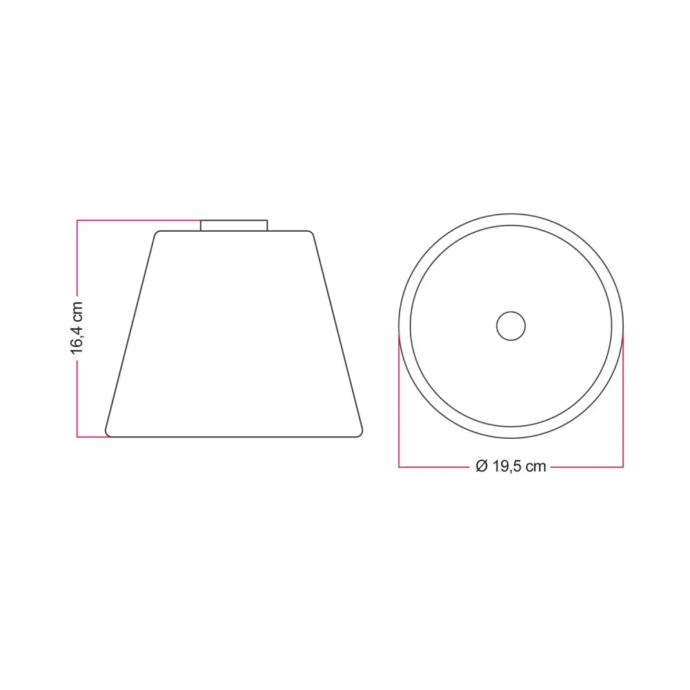Plafonnier design avec ampoule Ghost en forme de cône transparent - Noir