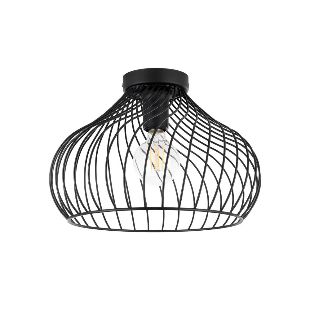 Plafonnier eglo staverton noir