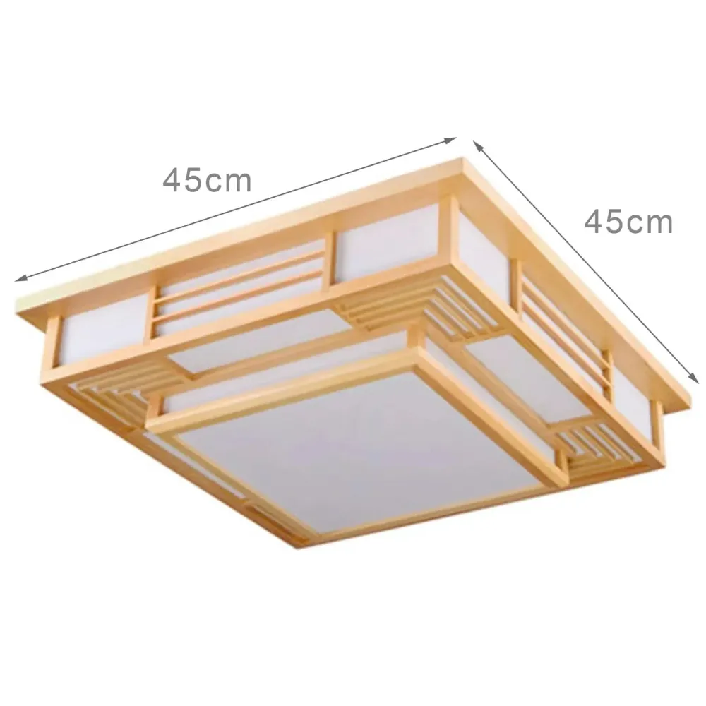 Plafonnier japonais en Bois