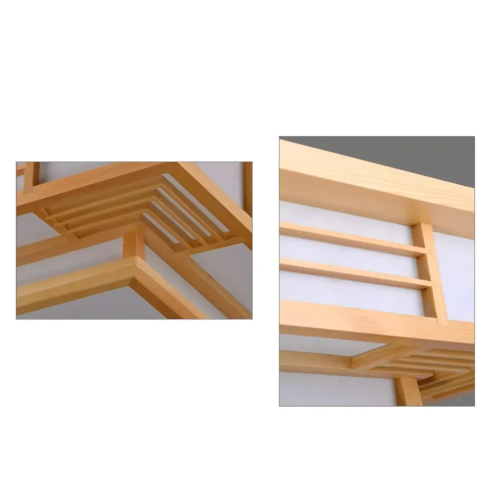 Plafonnier japonais en Bois
