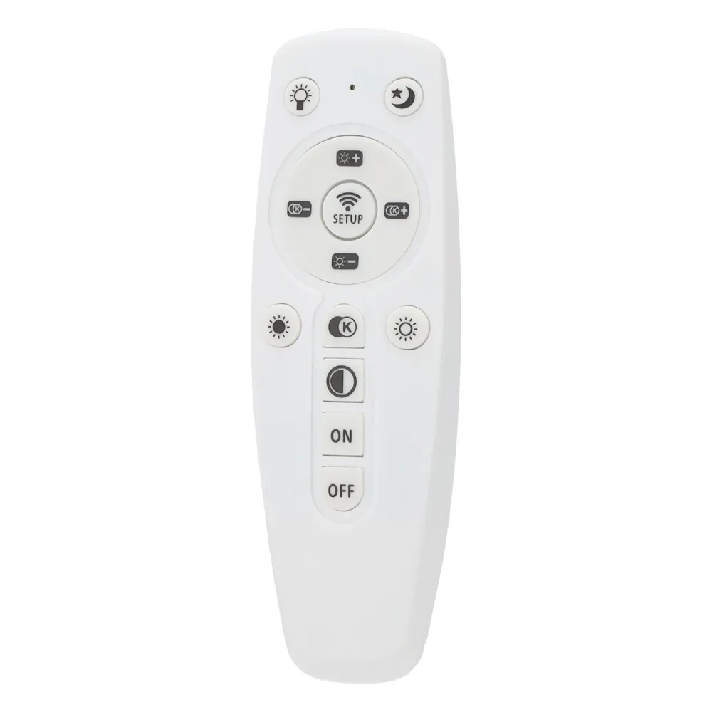 Plafonnier LED décoratif 30 W CCT 3 000-6 000 °K (Tonalité lumineuse variable) Télécommande Finition blanche