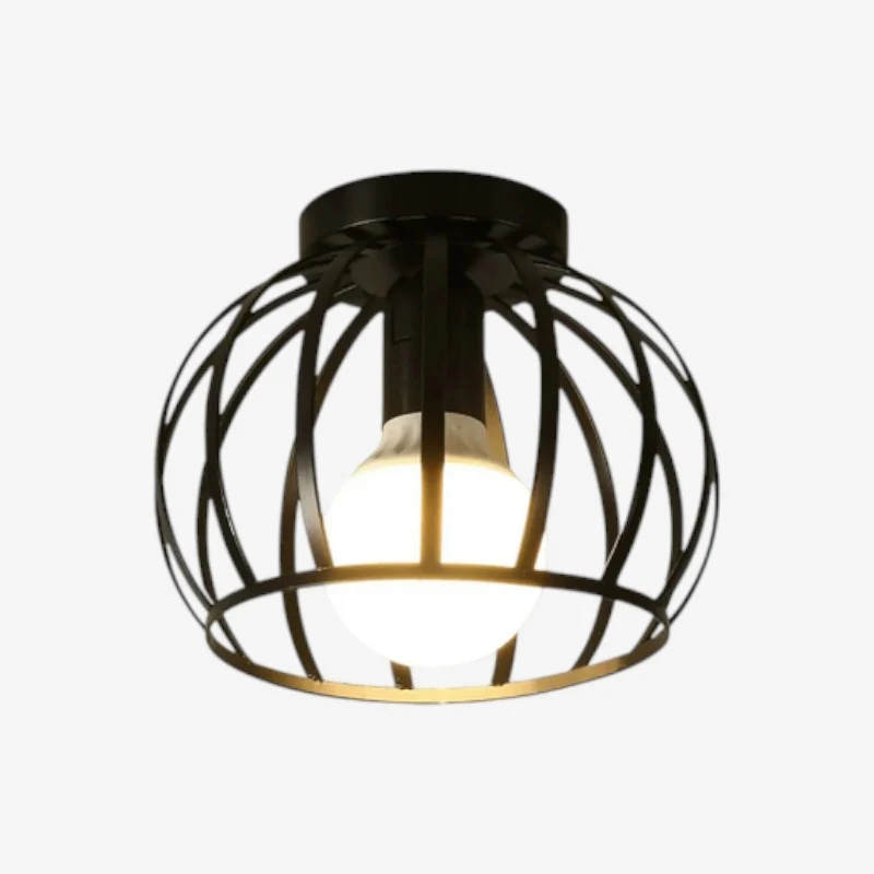 Plafonnier LED rond intérieur en métal
