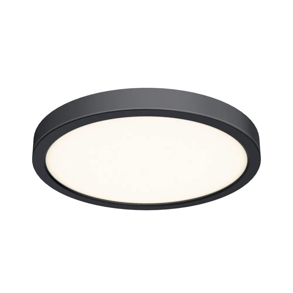Plafonnier LED rond noir DALS Lighting de 14 pouces pour intérieur/extérieur, modèle CFLEDR14-CC-BK*