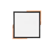 Plafonnier Meta noir/bois R67191132