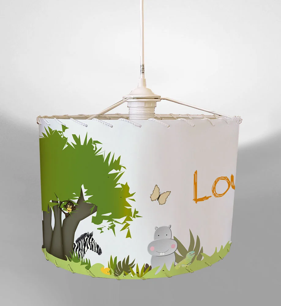 Plafonnier personnalisable de la déco safari