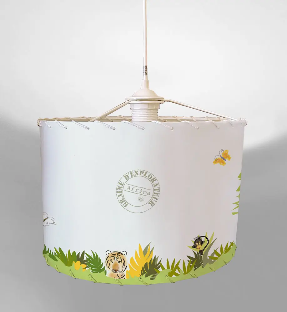 Plafonnier personnalisable de la déco safari
