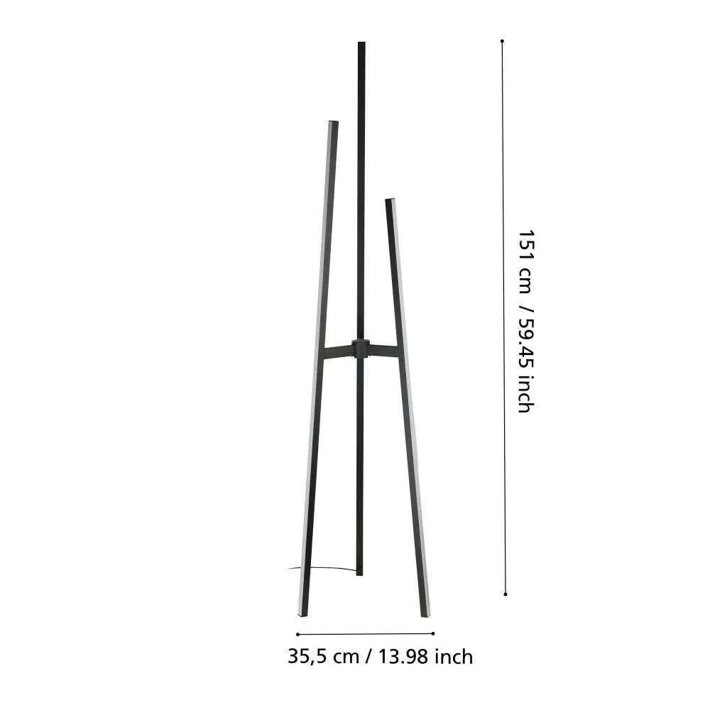 Plafonnier suspendu eglo salpêtre led 99818