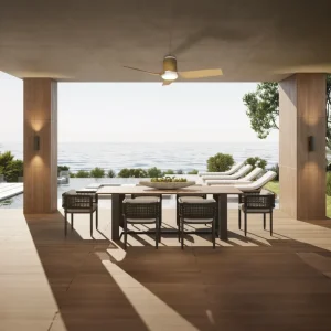 Plafonnier Ushuaia aspect bois D133,5 Mantra 8719