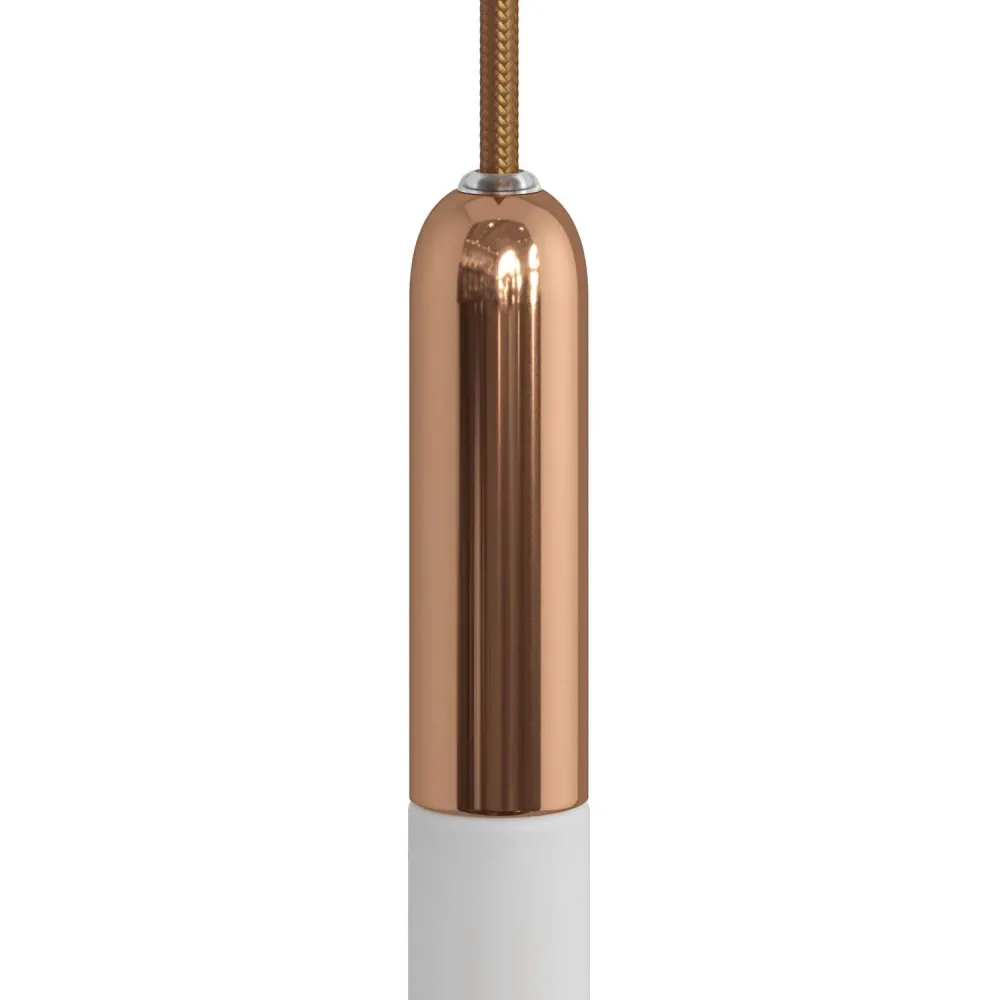 P-Light, kit douille métal UL E12 avec serre-câble caché - Cuivre