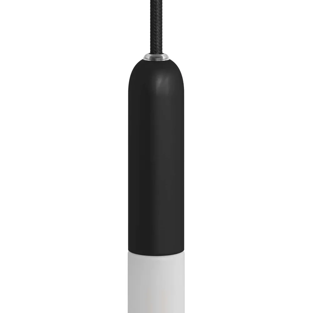 P-Light, kit douille métal UL E12 avec serre-câble dissimulé - Noir