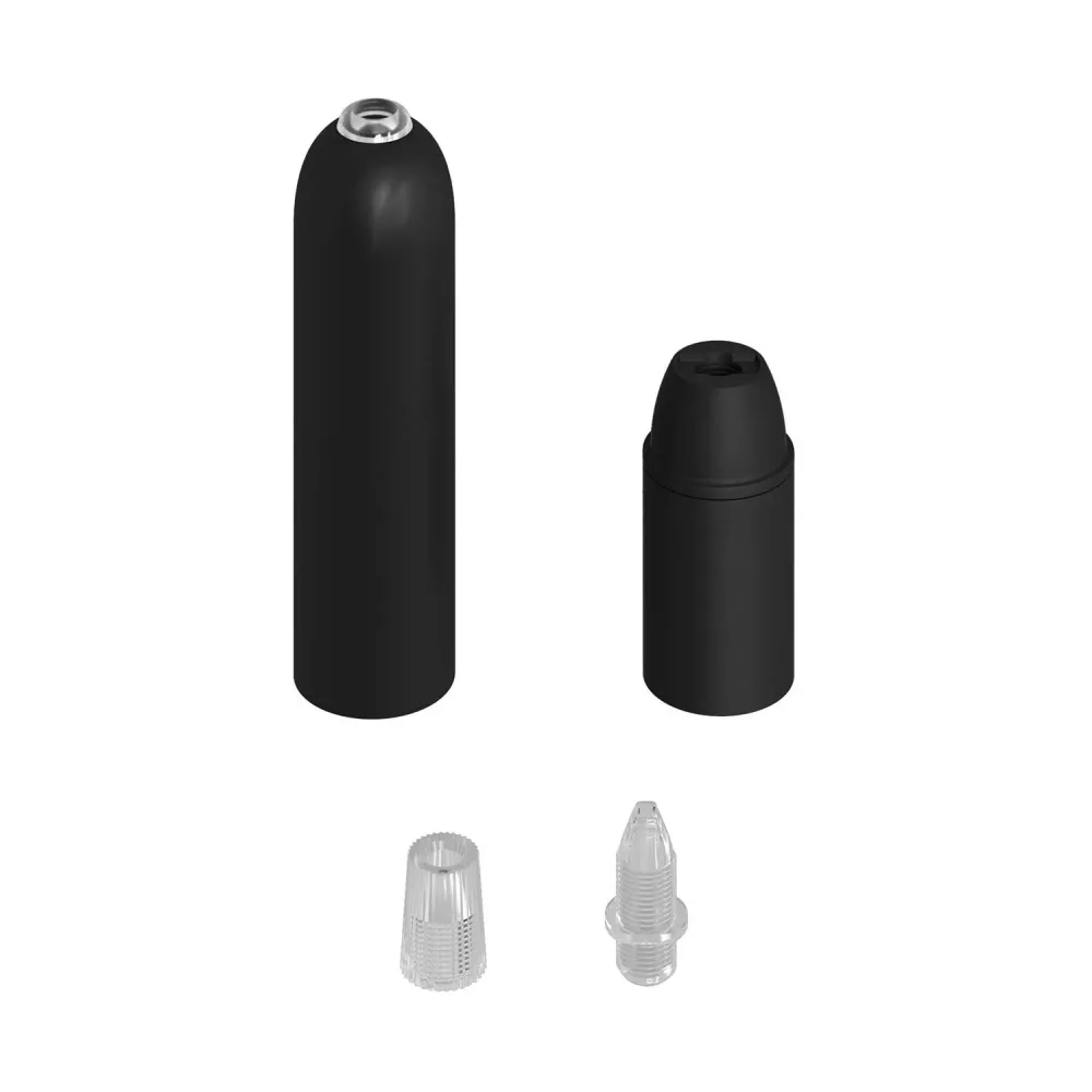 P-Light, kit douille métal UL E12 avec serre-câble dissimulé - Noir