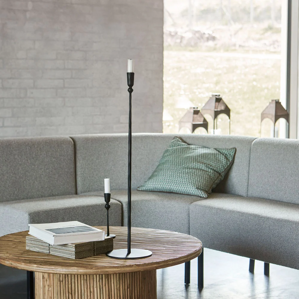 Porte-bougie House Doctor, Trivo, noir