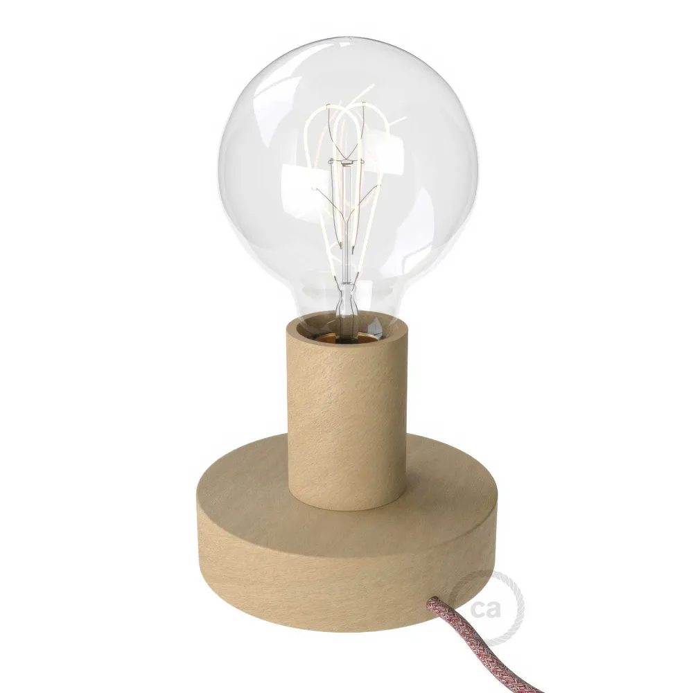 Posaluce - Lampe de table en bois Small - Neutre