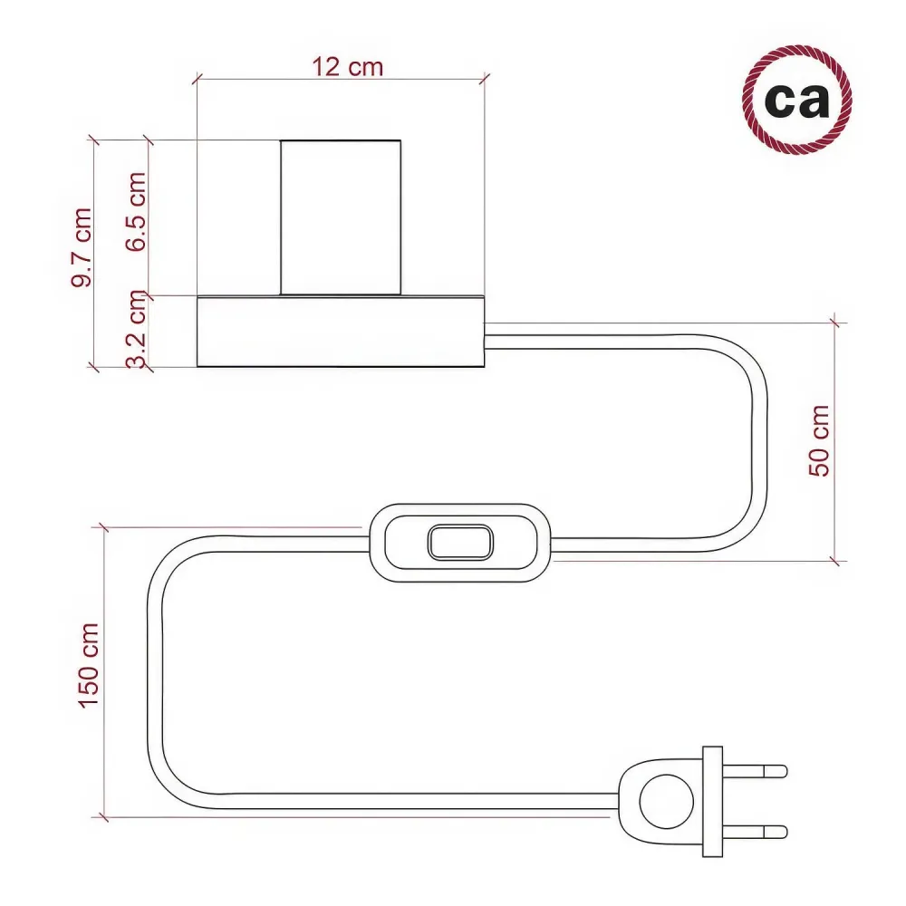 Posaluce - Lampe de table en bois Small - Neutre