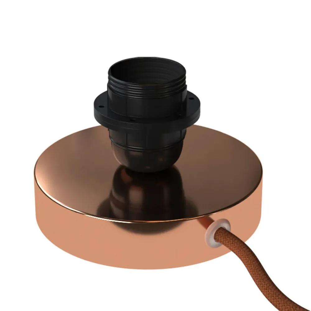 Posaluce pour abat-jour - Lampe de table en métal - Cuivre