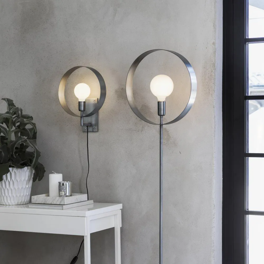 Lampadaire PR Home Atmosphere 1L E27 H 160cm Silver