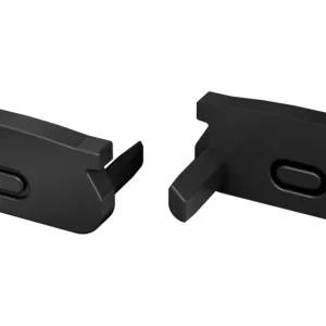 Profilé aluminium anodisé noir KIMERA-ORRE avec diffuseur opale et embouts 2,02 m