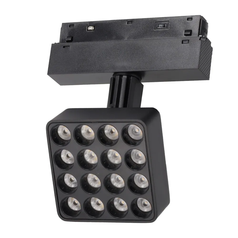 Projecteur magnétique LED sur rail 16 W 97 x 97 mm 90 lm/W CCT (couleur de lumière réglable)