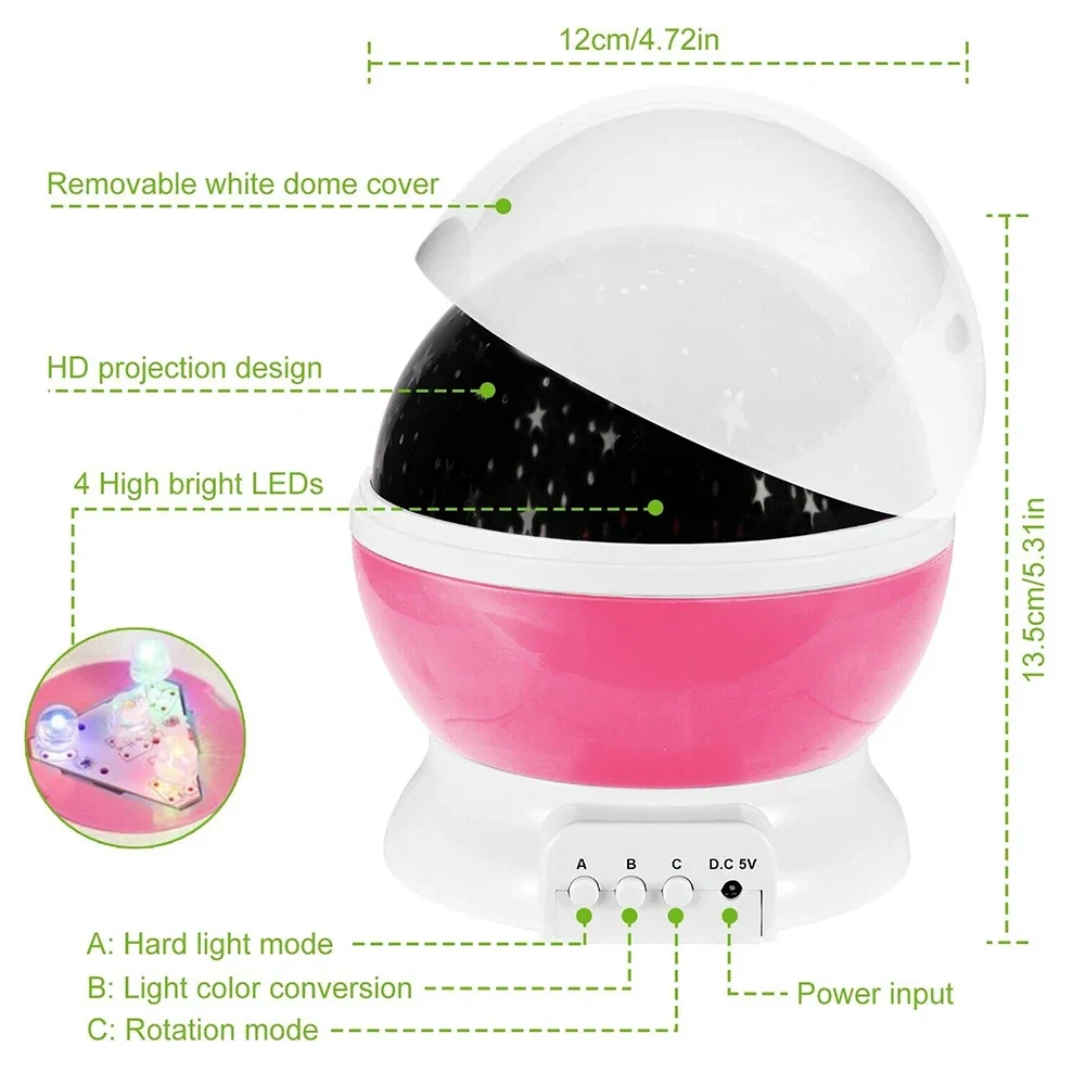 Projecteur Nova Star | Veilleuse tournante pour enfants