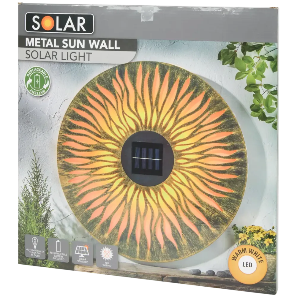 🔥 Lampe Solaire Murale Premium - Décoration Métal LED - Éclairage Extérieur P'tit Prix