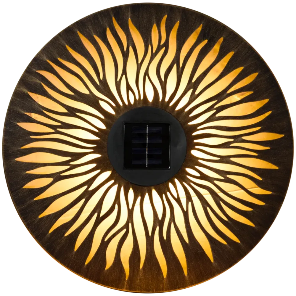 🔥 Lampe Solaire Murale Premium - Décoration Métal LED - Éclairage Extérieur P'tit Prix