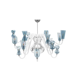 Lustre en verre de Murano K1 par Karim Rashid pour Purho