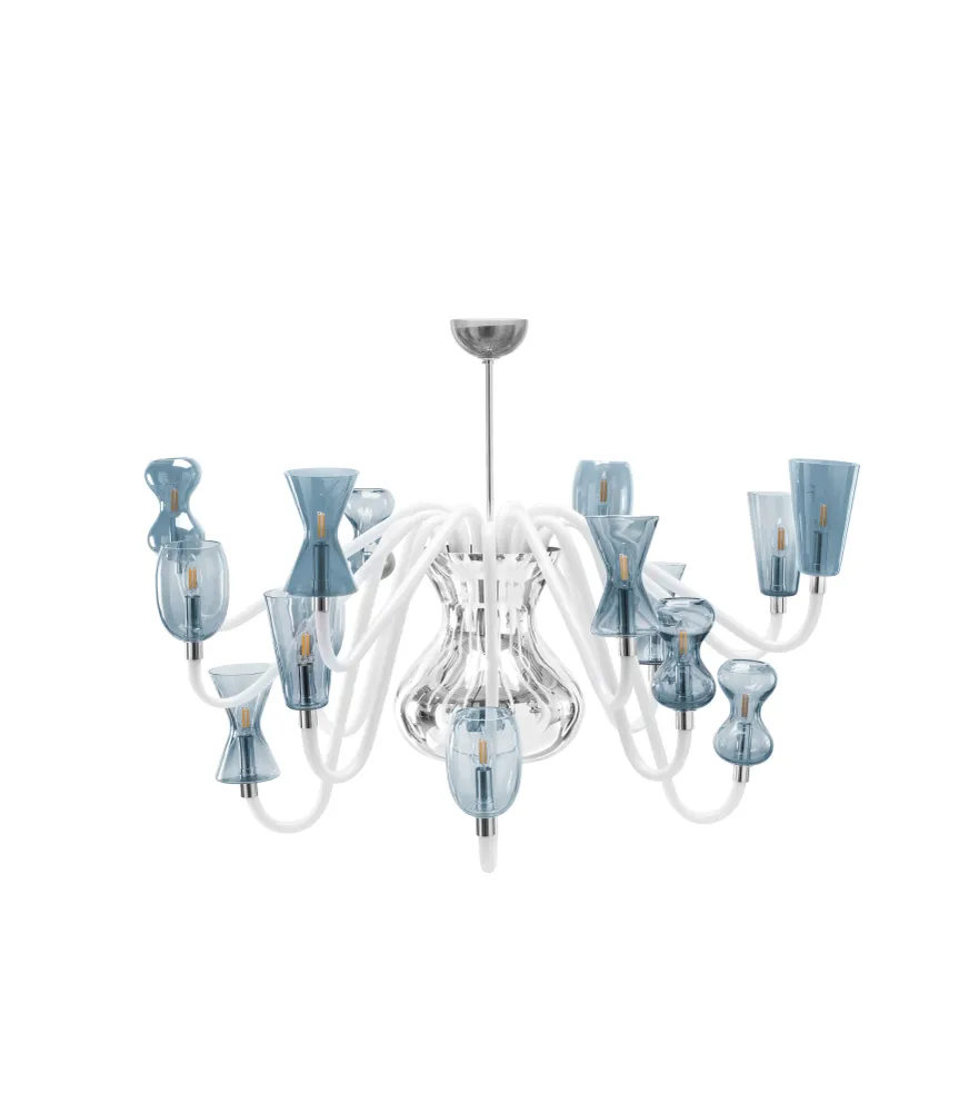 Lustre en verre de Murano K1 par Karim Rashid pour Purho