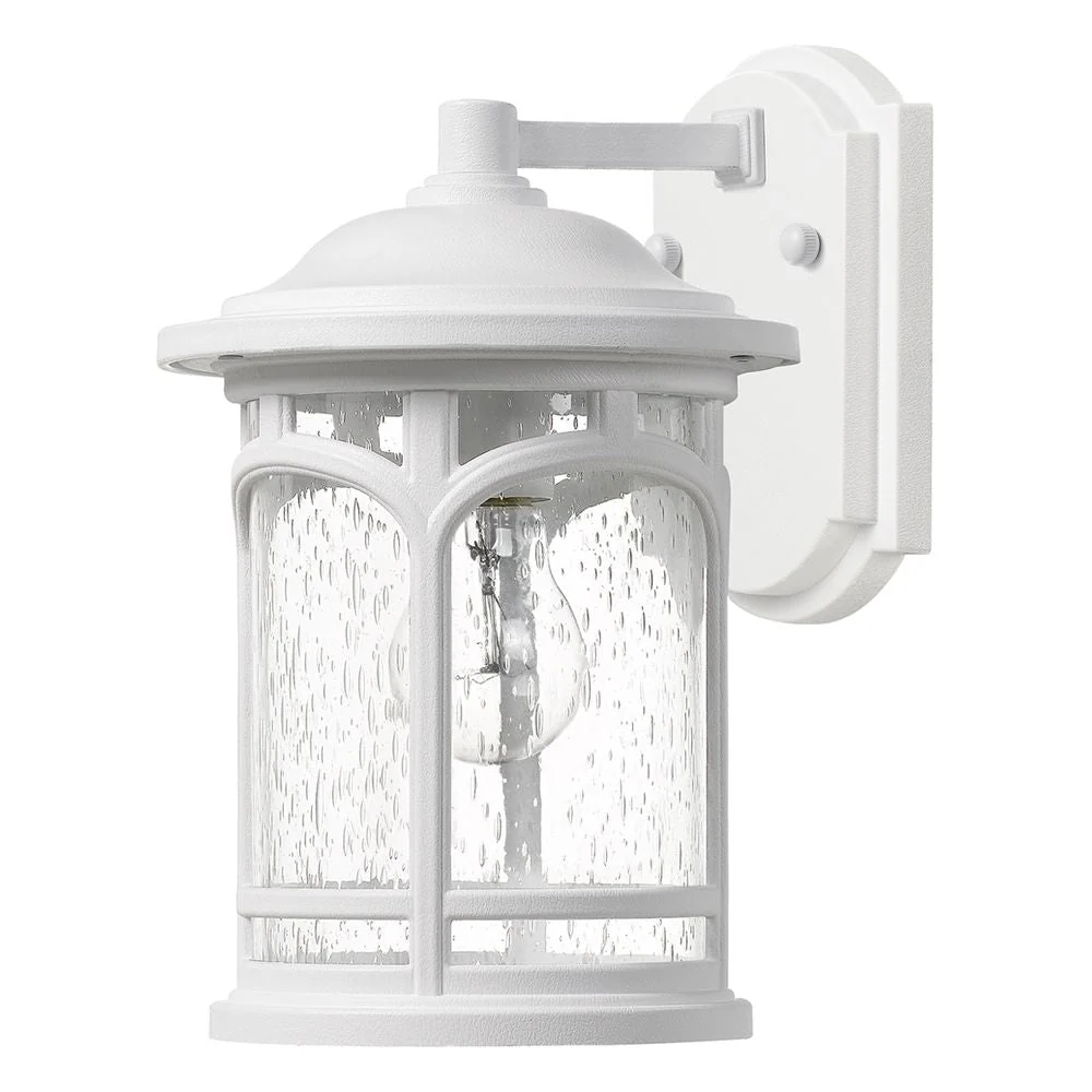 Applique murale extérieure Quoizel Marblehead 1L blanche E27, H 26 cm