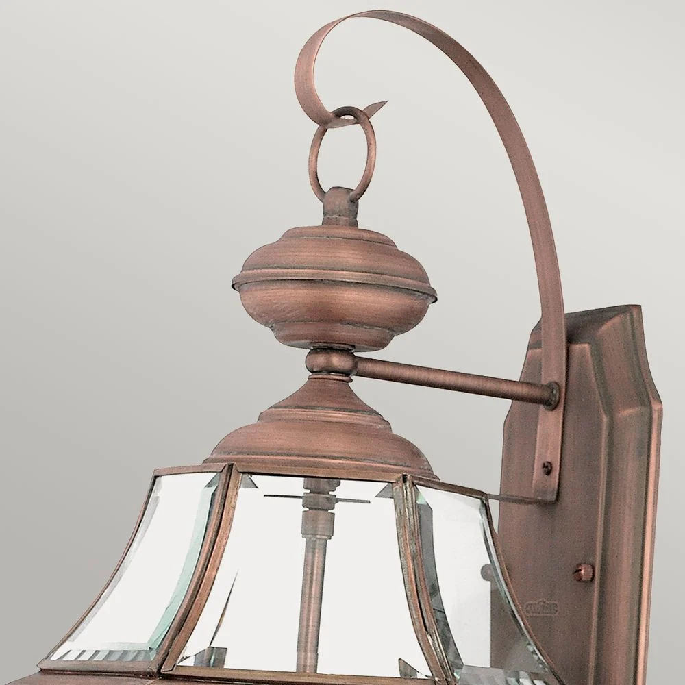 Applique murale extérieure Quoizel Newbury 2L, bronze, culot E14, hauteur 53 cm