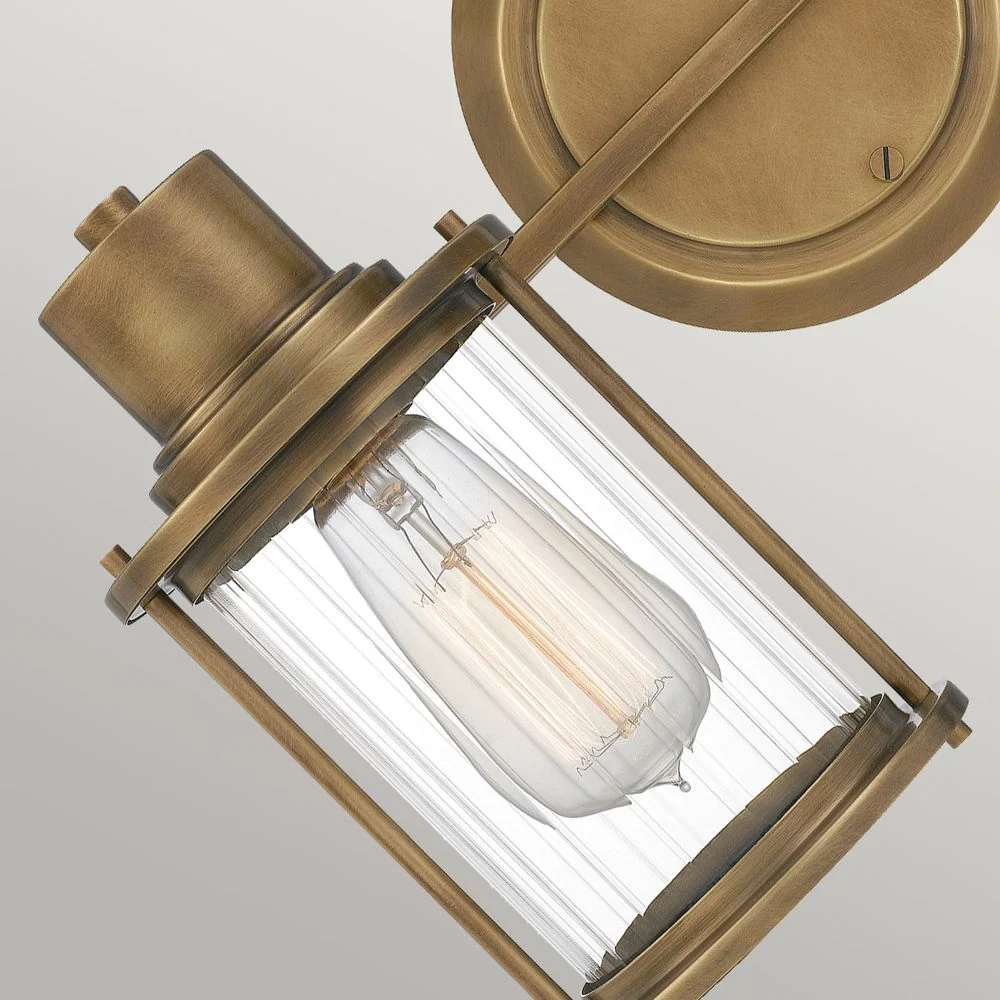 Applique murale de salle de bain Quoizel Riggs 2L en acier E27, largeur 38 cm