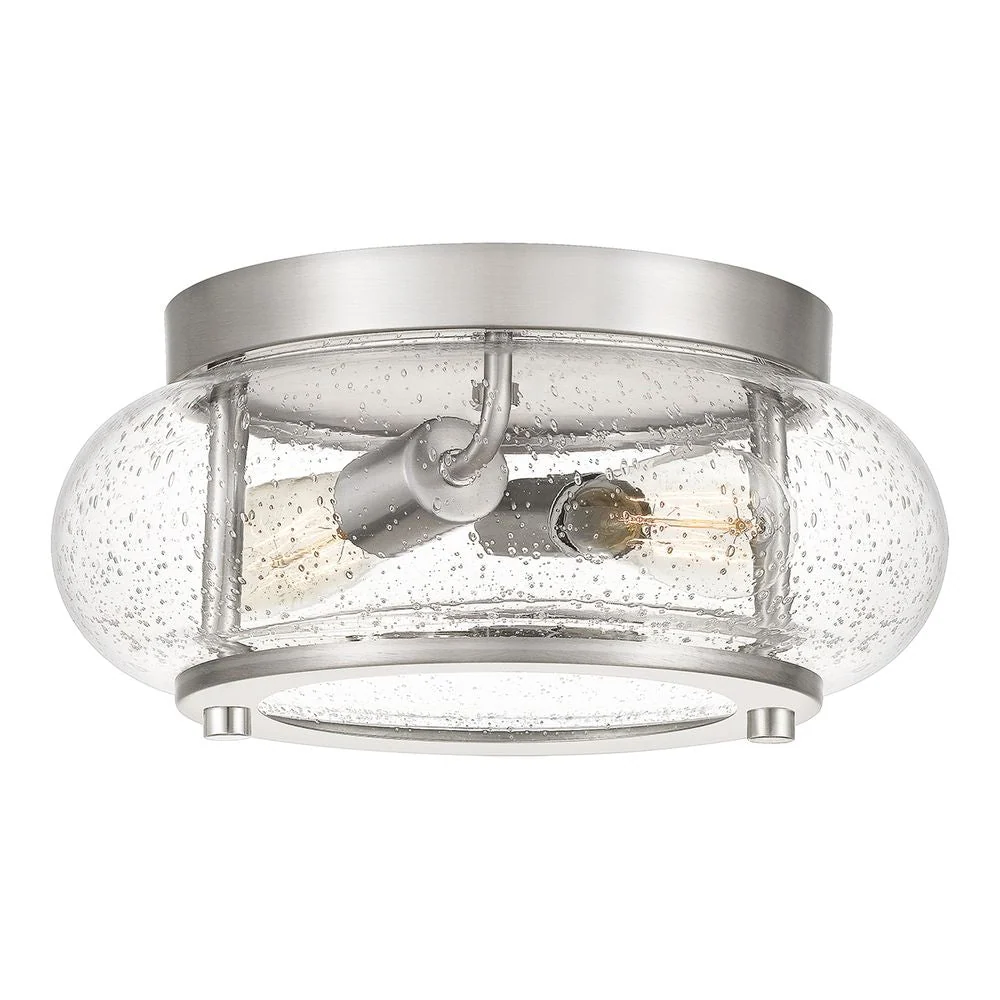 Plafonnier encastré Quoizel Trilogy 2L en acier E27, diamètre 30 cm