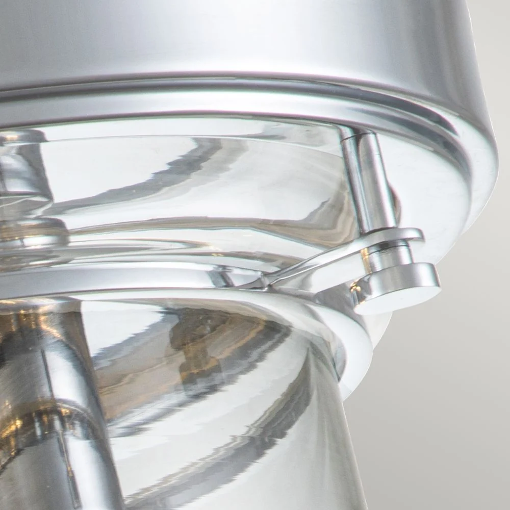Plafonnier encastré Quoizel Whistling 3L en acier E27, diamètre 33 cm