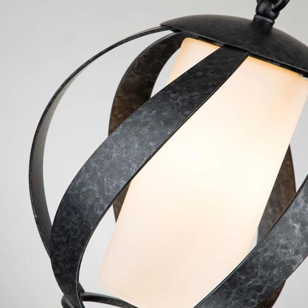 Suspension d'extérieur Quoizel Blacksmith 1L en acier E27, diamètre 25 cm
