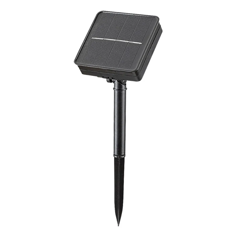 Éclairez votre extérieur avec 4 lampes solaires Rabalux. IP44, noir, modèle Ximpu. Style et résistance aux intempéries pou...