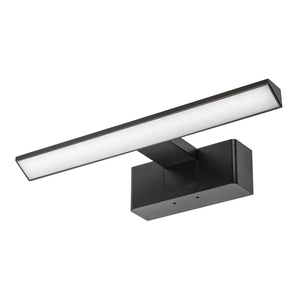 Lampe de salle de bain Rabalux, puissance 6W, blanc naturel 4000K, IP44. noir, Loric