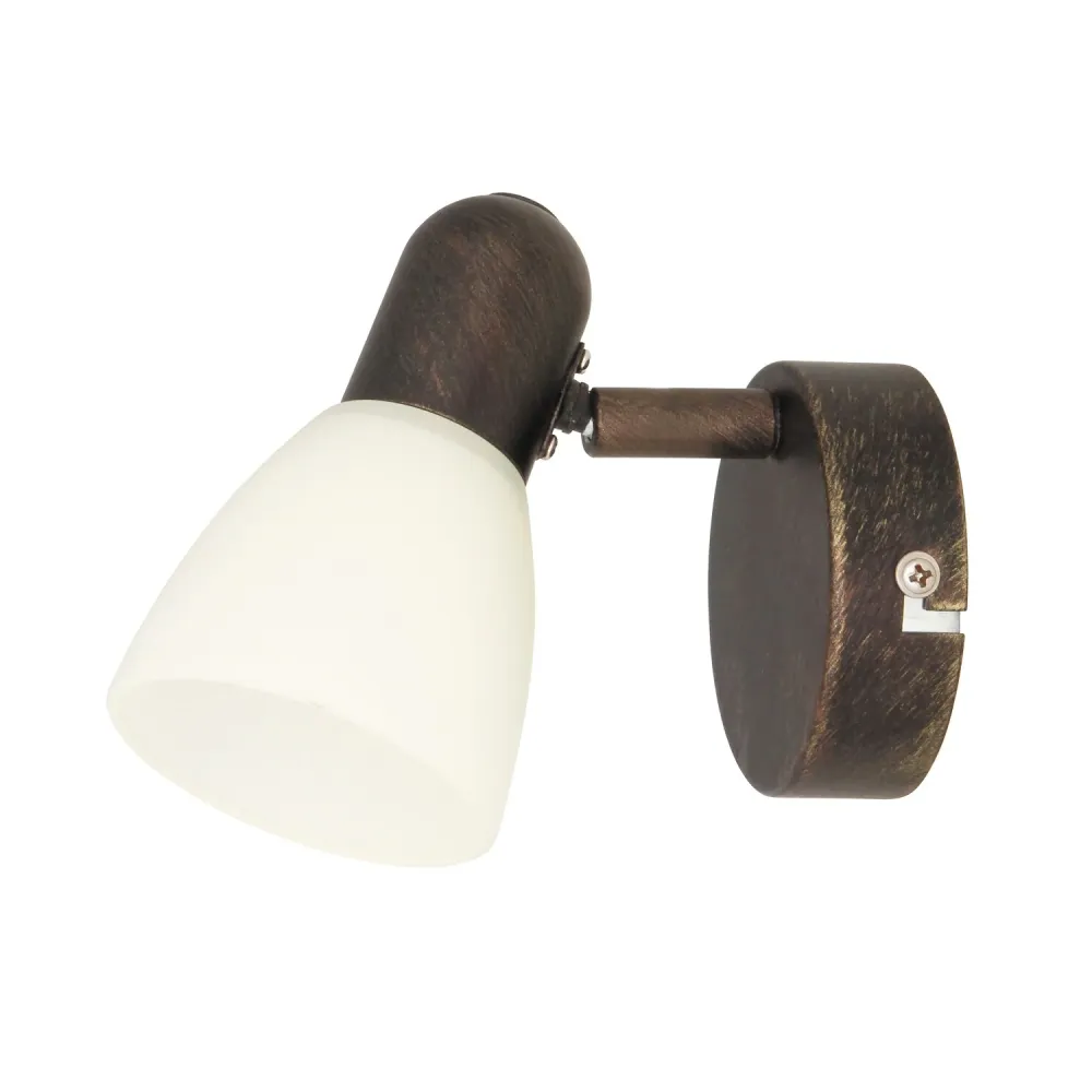 L'applique Soma un bras brun spot E14 1x40W couleur crème Rabalux