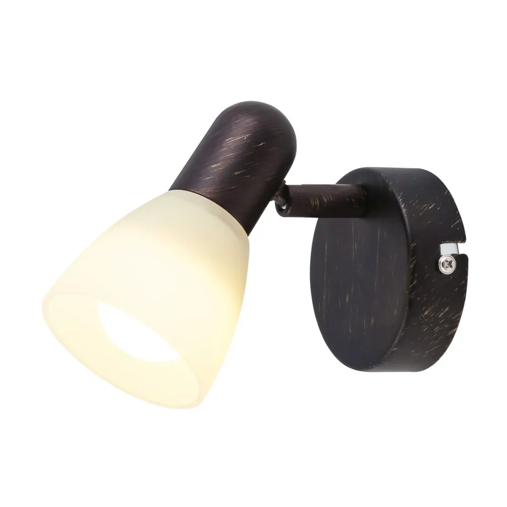 L'applique Soma un bras brun spot E14 1x40W couleur crème Rabalux