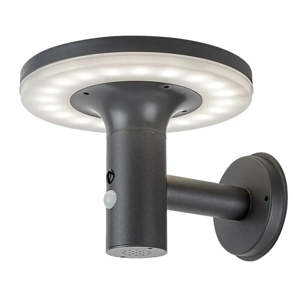 Rabalux Alaska: Applique murale extérieure, IP44, 10W LED, éclairage blanc naturel 4000K. Capteur de mouvement intelligent...