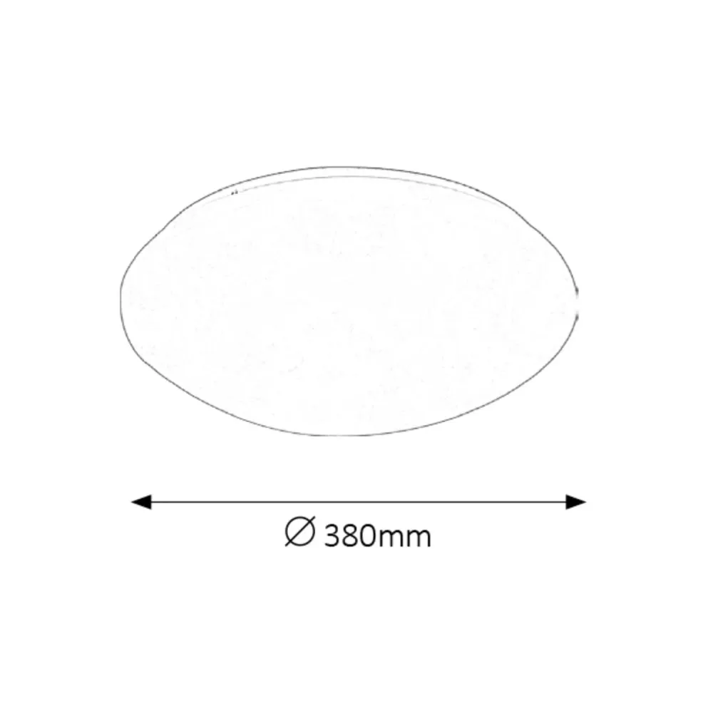Rabalux Lucas plafonnier blanc 24W 3436 rond source lumineuse LED