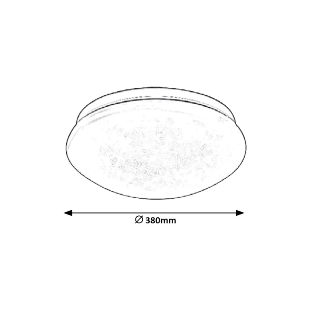 Rabalux Lucas plafonnier rond 3938 blanc 24W LED