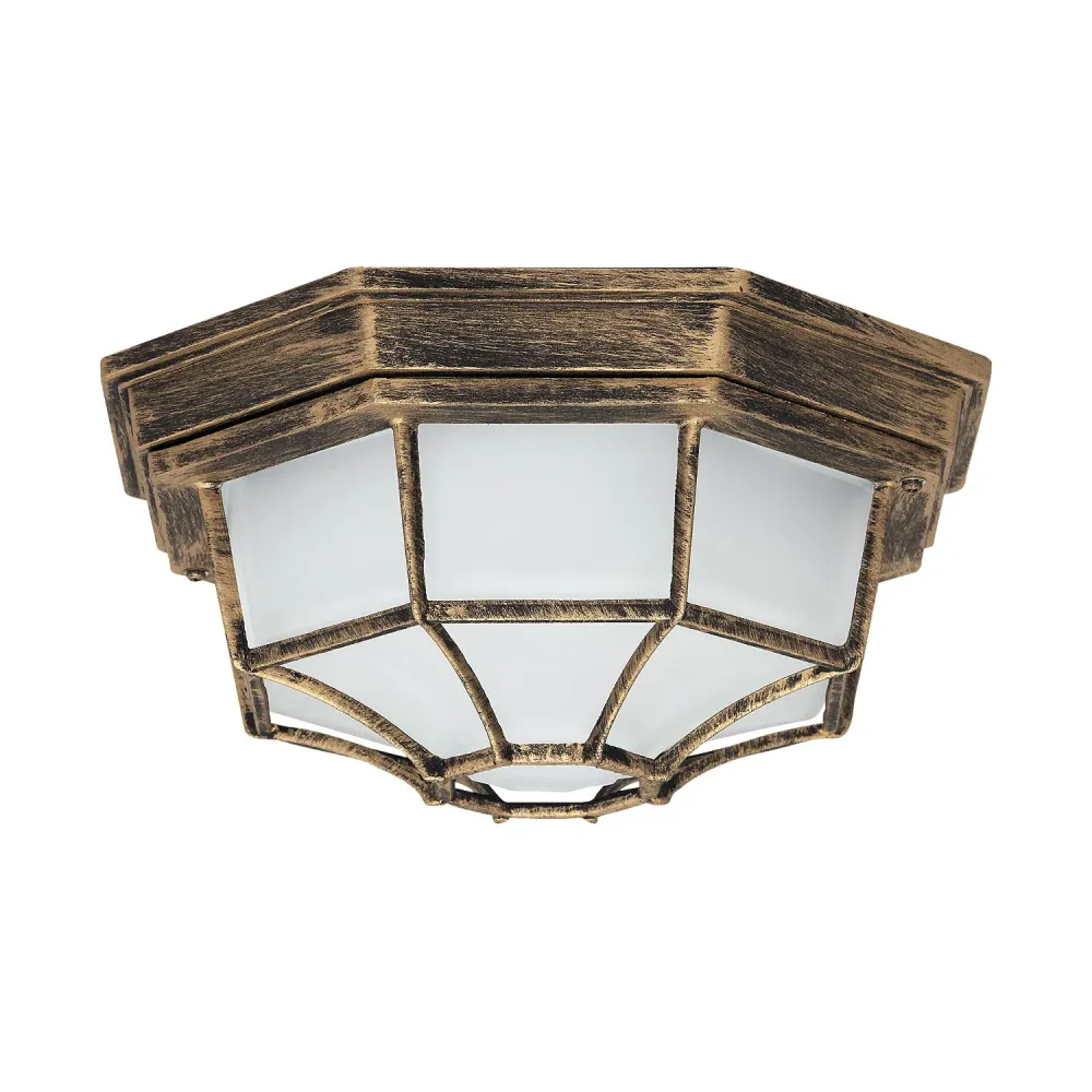 Rabalux milano plafonnier extérieur 8376 métal et abat-jour en verre