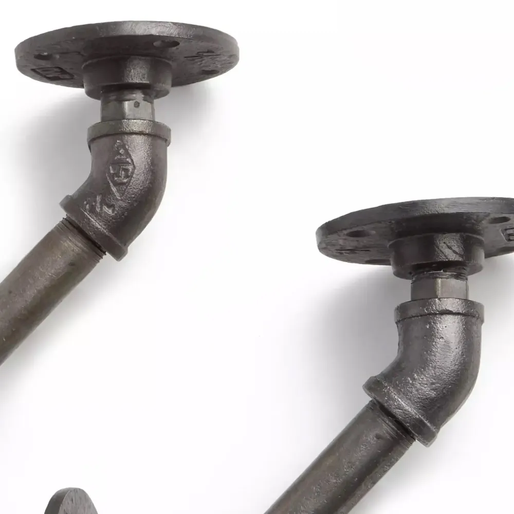 Raccords de tuyauterie fer à repasser 45 coudes noir malléable ~1587