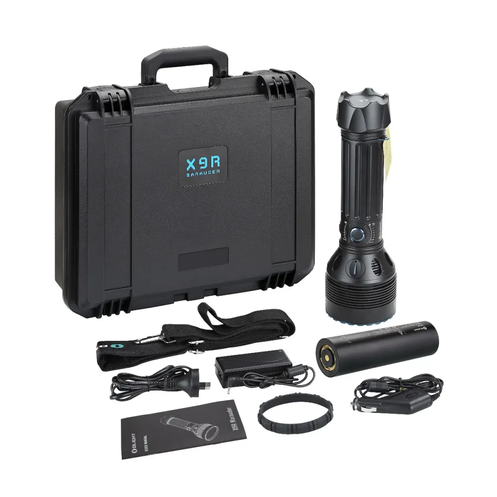 LAMPE OLIGHT X9R MARAUDER - GROSSE LAMPE TORCHE 25000 LUMENS LPE25 RacingGear974