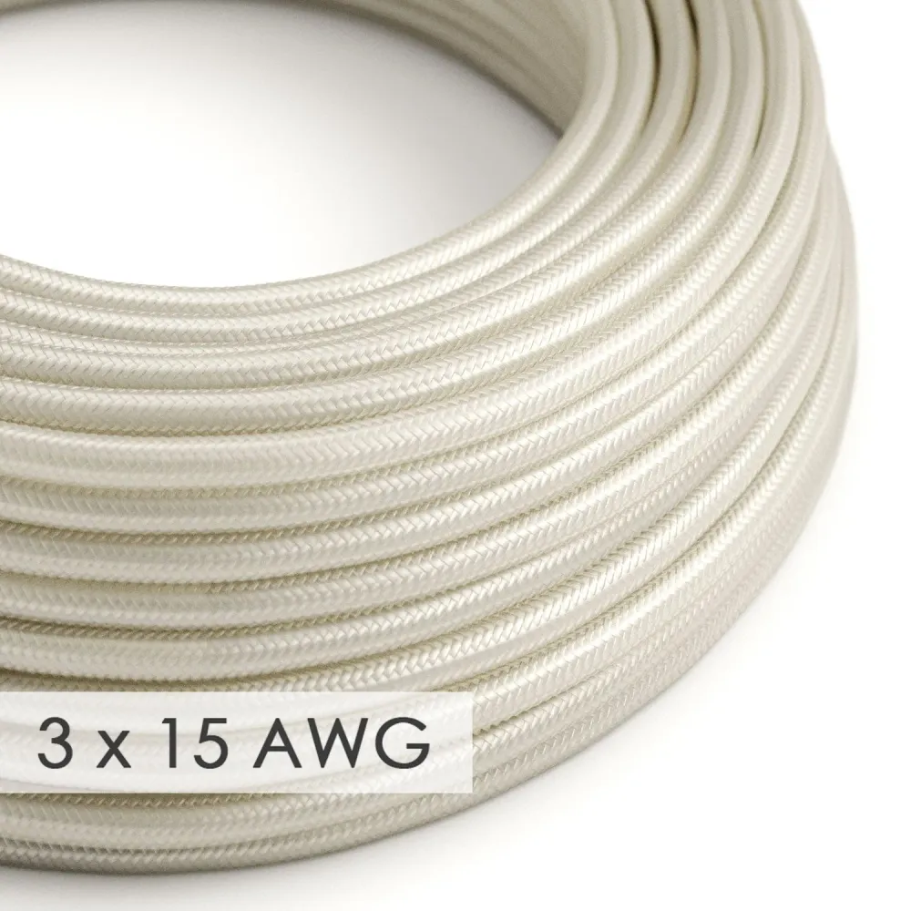 Rallonge - Câble rond rayon ivoire RM00 - 15/3 AWG